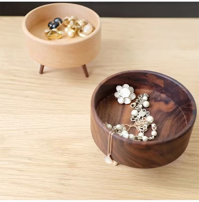 手工圓形桌面收納盤 小物品收納擺件