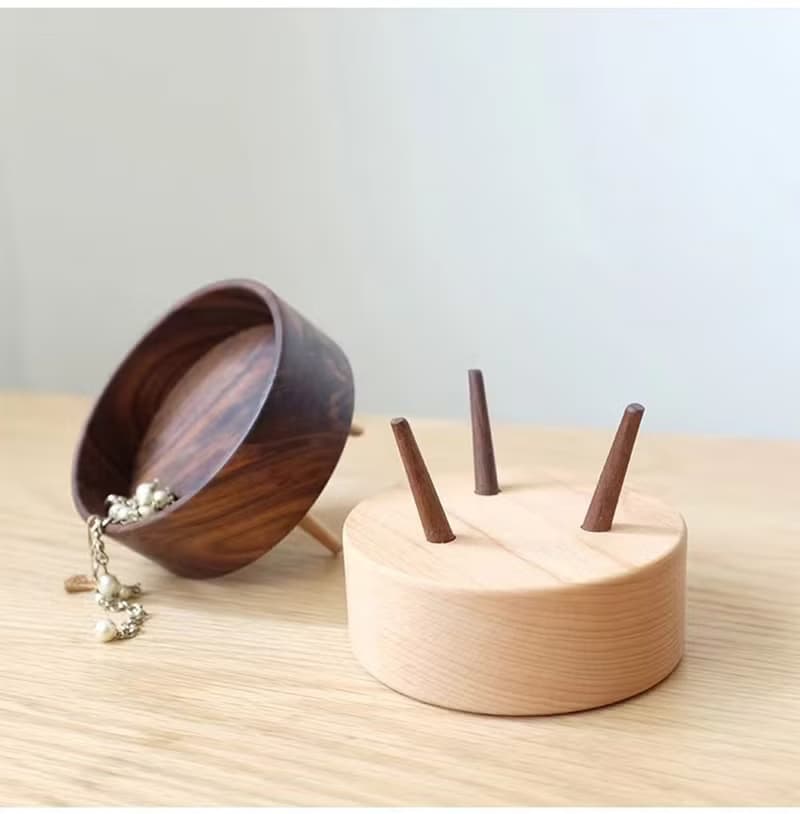 手工圓形桌面收納盤 小物品收納擺件