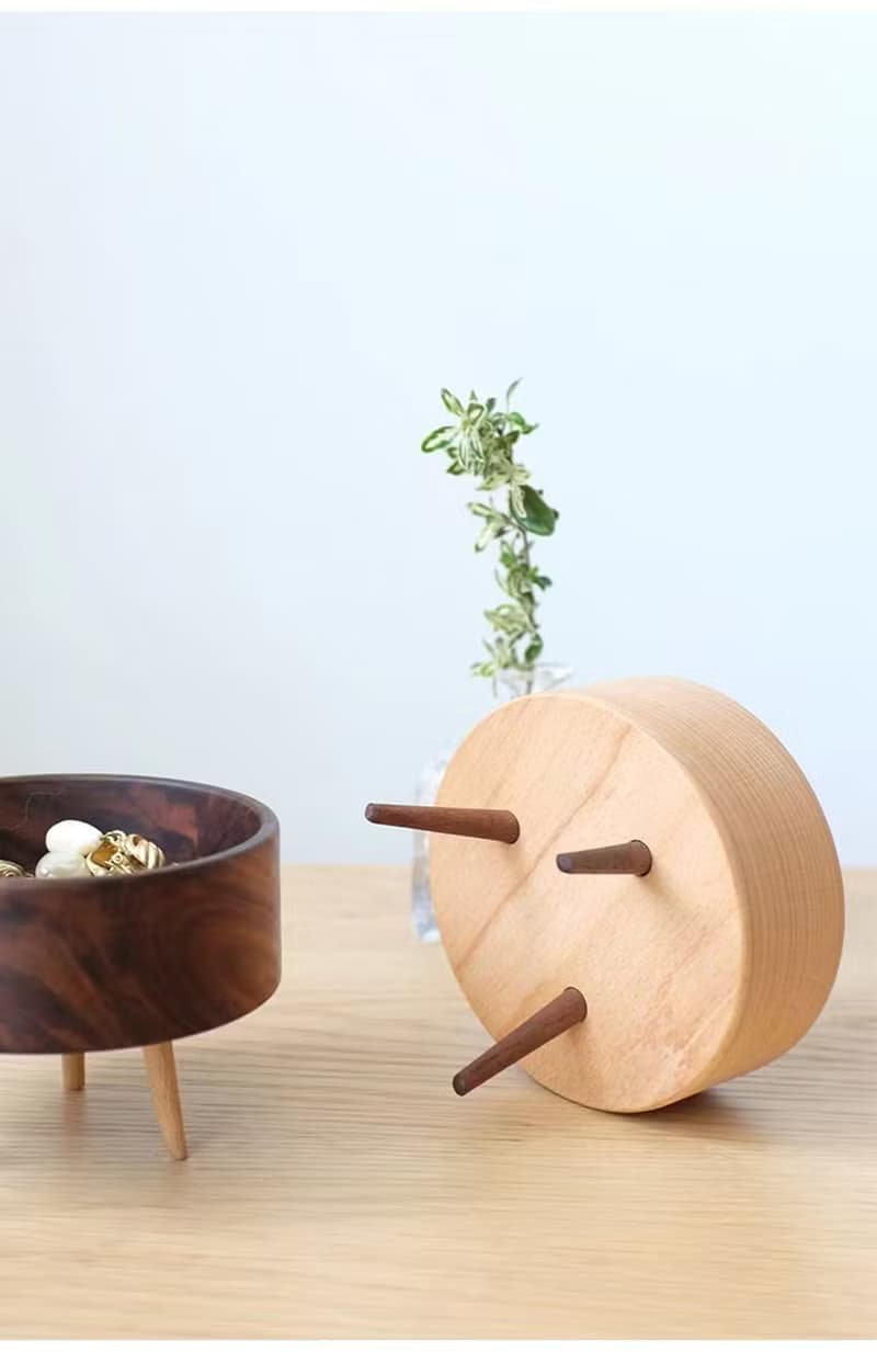 手工圓形桌面收納盤 小物品收納擺件