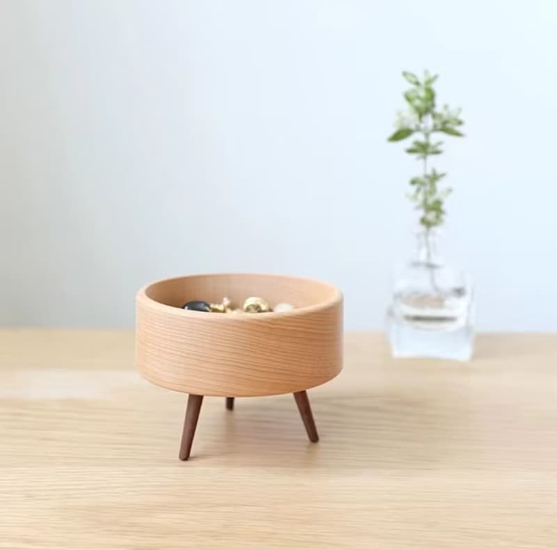 手工圓形桌面收納盤 小物品收納擺件