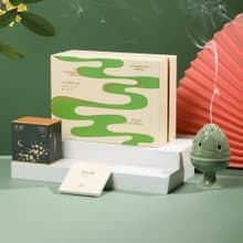 【花好月圓│盤香禮盒】桂花盤香 陶瓷香爐│禮盒裝 商務禮物推薦