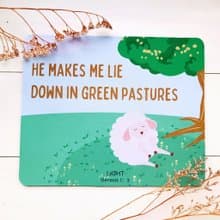 安歇小羊滑鼠墊/福音產品/基督教禮品/受洗禮物/信仰
