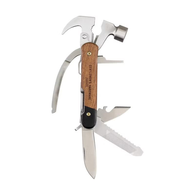 英國Gentlemen's Hardware 7合一頂級不鏽鋼多功能鐵鎚工具組