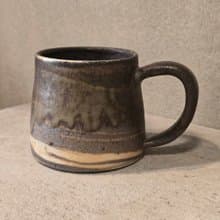 柴燒陶絞泥馬克杯 / 咖啡杯