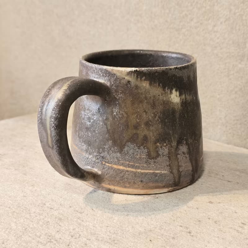 柴燒陶絞泥馬克杯 / 咖啡杯