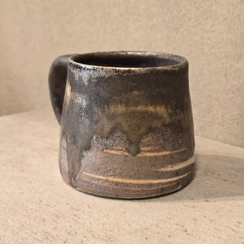 柴燒陶絞泥馬克杯 / 咖啡杯