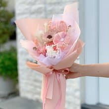 Baby pink 乾燥花永生花束 告白花束 生日禮物 情人花束 畢業花束