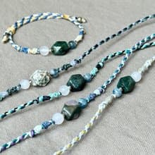 濤瀾 / 海洋碧玉 編繩 手鍊