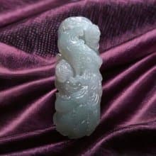 冰種翡翠精雕鳳凰 | 天然緬甸玉翡翠A貨 | 送禮