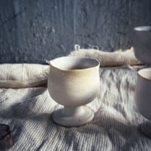 野獸高腳杯・茶杯・咖啡杯・酒杯 - 鮮奶油系列 No 3