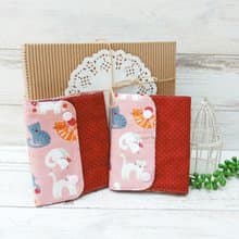 【嬰兒背袋口水巾】