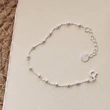 親子飾品 小孩手鏈 圓珠鏈 心情點滴純銀手鍊 女生禮物 兒童禮物