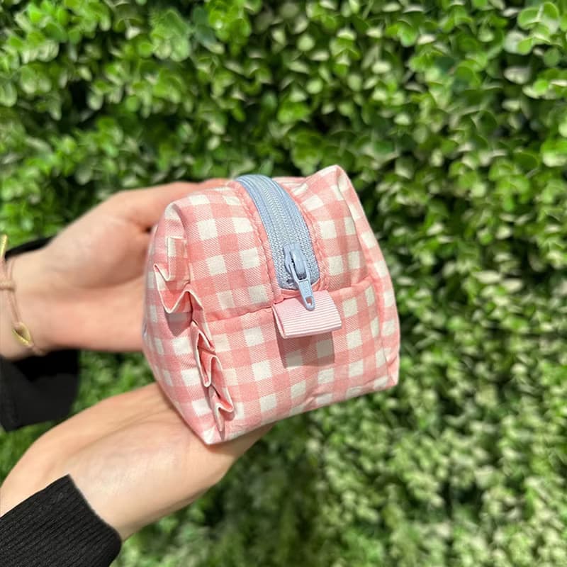 Sweetstore Supply原創蝴蝶結刺繡化妝包便攜收納包