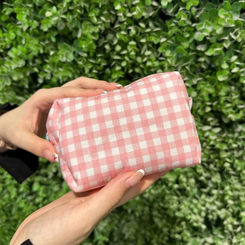 Sweetstore Supply原創蝴蝶結刺繡化妝包便攜收納包