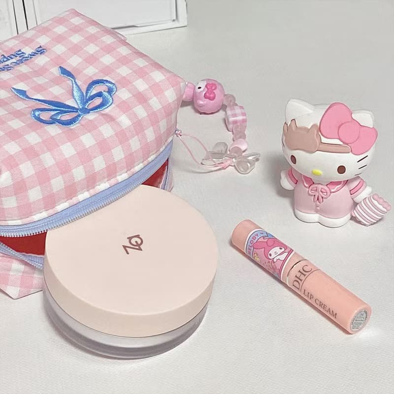 Sweetstore Supply原創蝴蝶結刺繡化妝包便攜收納包