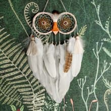 Unique Owl Dream Catcher for Bedroom | Handmade Wall Decor with a Touch of Magic