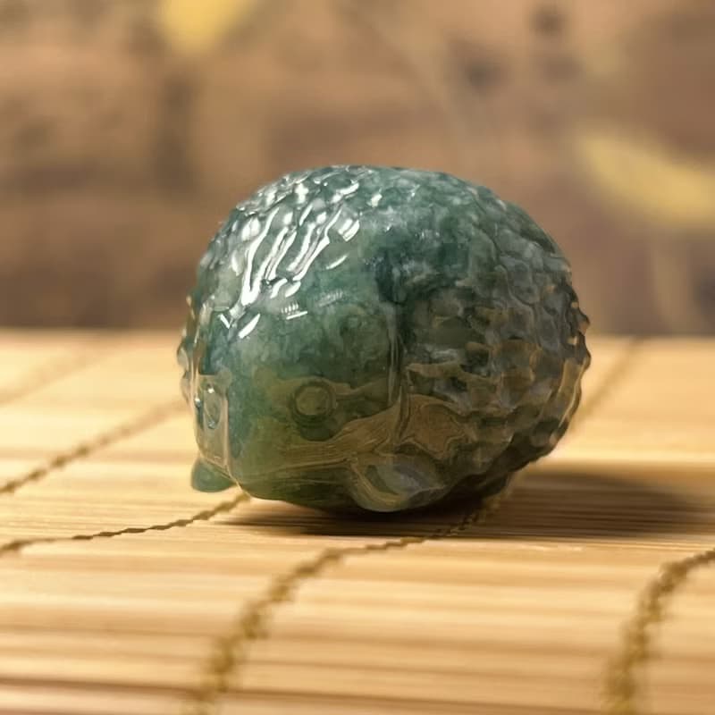 飄花翡翠刺蝟 | 天然A貨翡翠 | 送禮