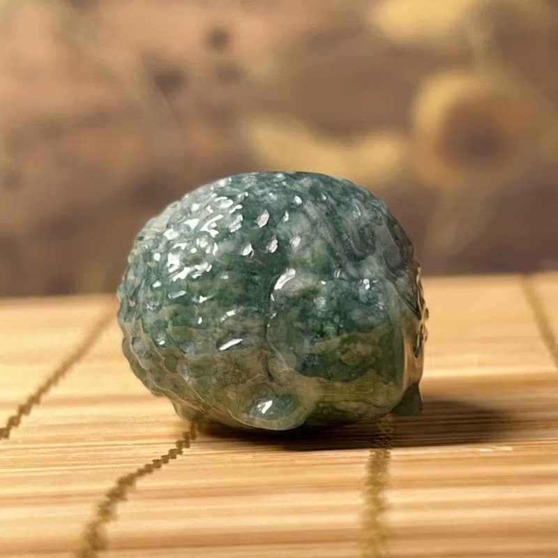 飄花翡翠刺蝟 | 天然A貨翡翠 | 送禮