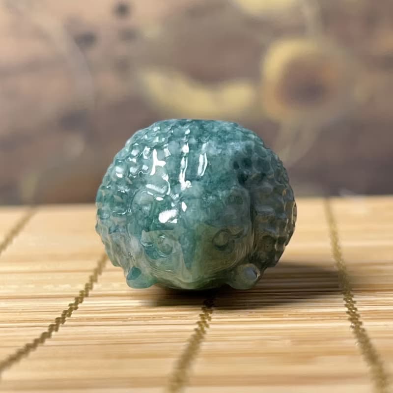 飄花翡翠刺蝟 | 天然A貨翡翠 | 送禮