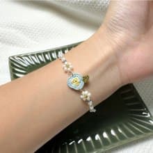【 原創手作】微鉤小花手鍊 三色堇 鉤針 微鉤 畢業禮物 禮物