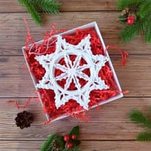 Large snowflake decorations for Christmas, 雪花聖誕飾品, Handmade Christmas Gift idea