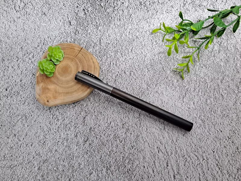 黑檀木原木 手工筆 封端 鋼筆