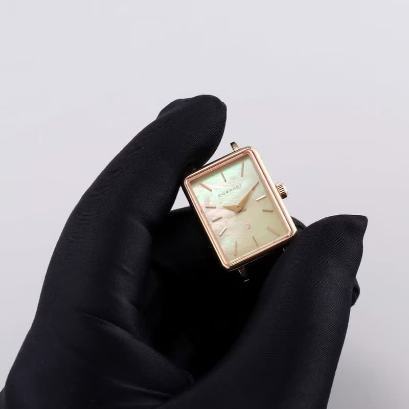 【MOONART】方型手錶 藝月系列-金沙 女裝手錶 珍珠貝藝術手錶