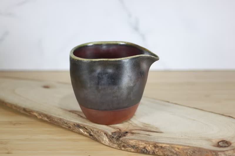 【送禮好物】180ml 天目釉 柴燒茶海 公道杯 鶯歌葉敏祥手作