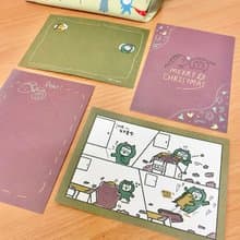 Nings可愛小藍 聖誕卡 兩款一起買