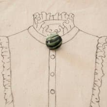 瓷器胸針  大圓別針