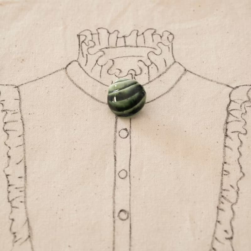 瓷器胸針  大圓別針