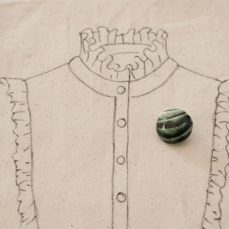 瓷器胸針  大圓別針