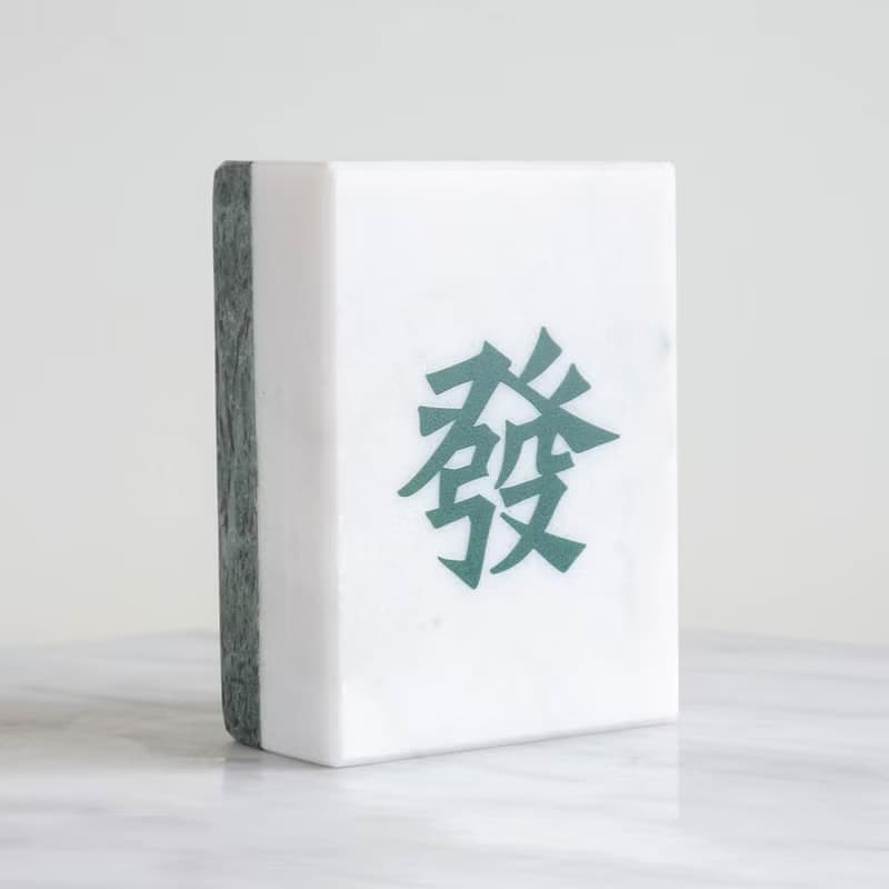 新春納財小物 | 發發發大理石麻將擺飾  禮品 招財 送禮  客製化