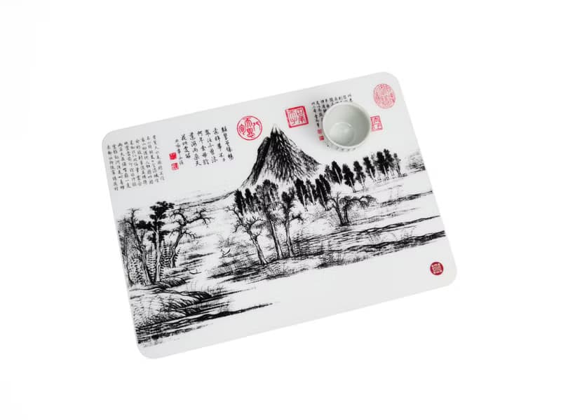 故宮授權 | 鵲華秋色矽膠餐墊-華不注山 (元 趙孟頫鵲華秋色 卷)