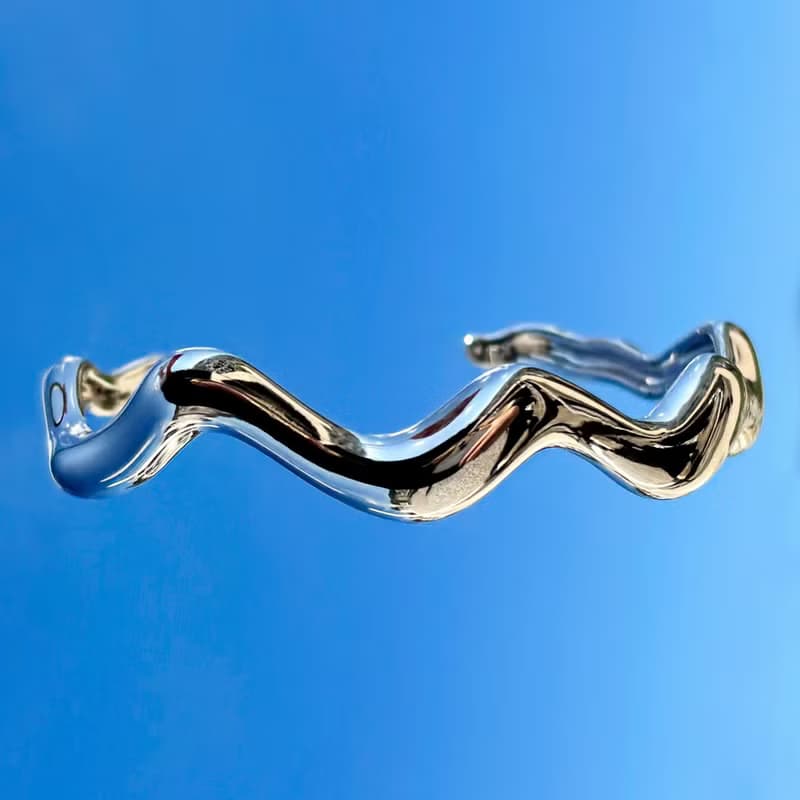 Jasmine波浪手環 – 純銀