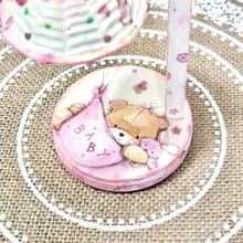 【手工製作】– 熊寶寶 – 木質氣氛燈 附贈聖誕燈串１條