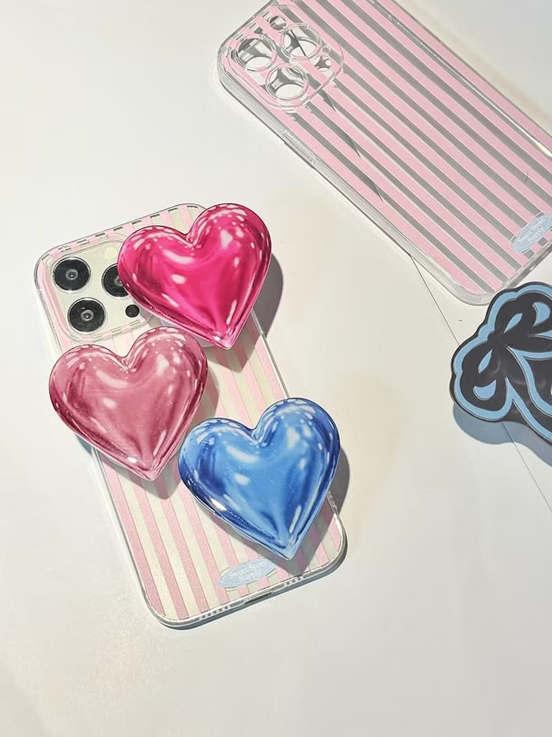 Sweetstore Supply原創可愛甜美愛心風格伸縮手機氣囊支架