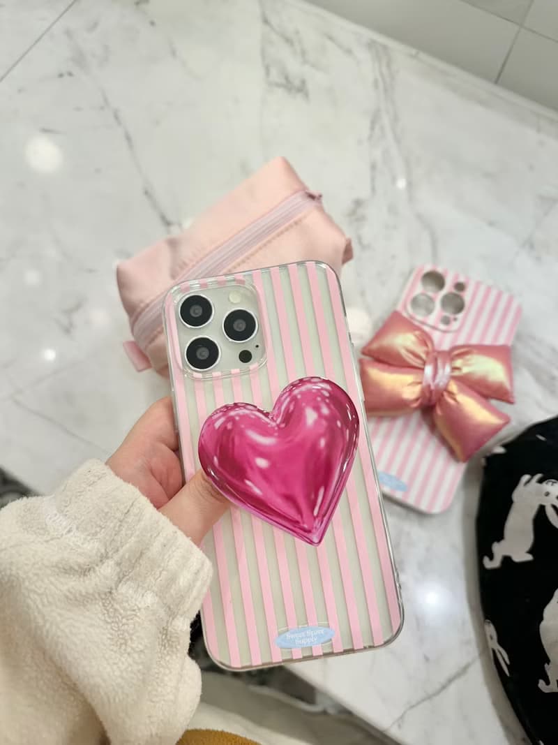 Sweetstore Supply原創可愛甜美愛心風格伸縮手機氣囊支架
