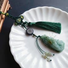天然緬甸玉 翡翠 油青 如意 花生 三腳金蟾 招財進寶 包掛 禮物