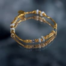 【雙子座】神秘星象學_雙面夢露 // 珍珠黑髮晶手鍊