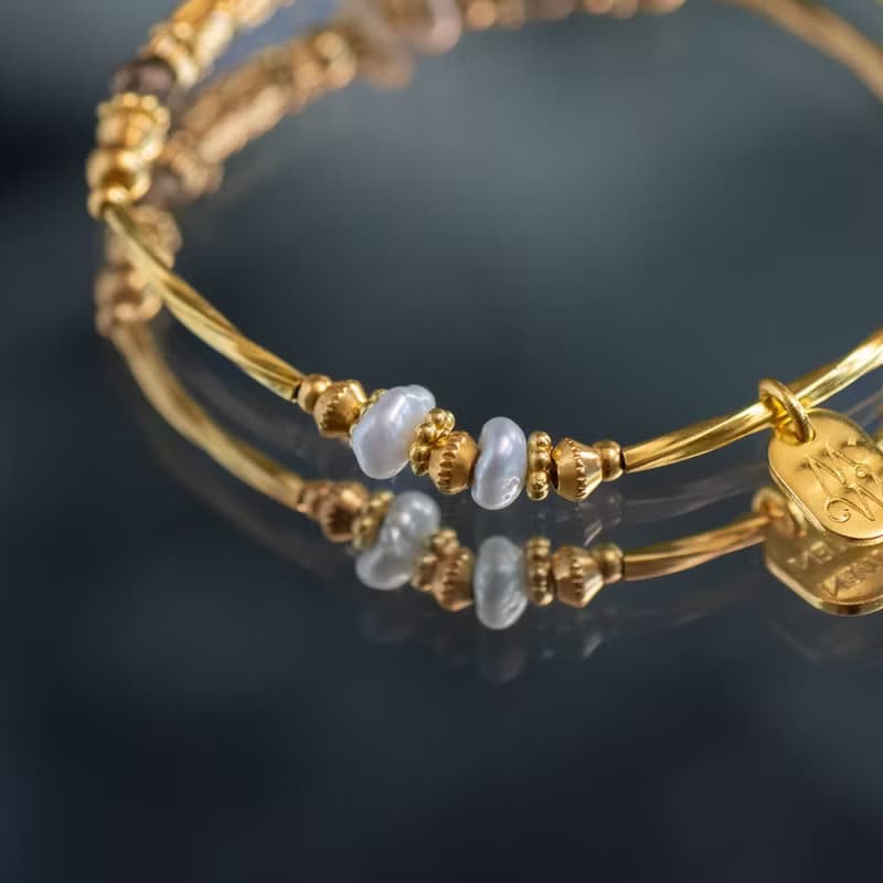 【雙子座】神秘星象學_雙面夢露 // 珍珠黑髮晶手鍊