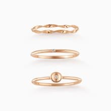 戒指 K金  夏季新品 線戒 18K 小鑽戒 手工製品