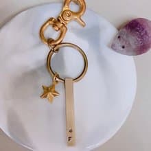 畢業禮物 刻字 禮物重磅優質 純黃銅柱 生日 吊飾鑰匙圈 禮