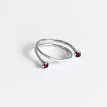 Mollis Ring (Garnet) sand blast finishing