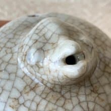 中國 清代仿哥窯蟾注 │ 敦厚古樸  文房四寶  金絲鐵線