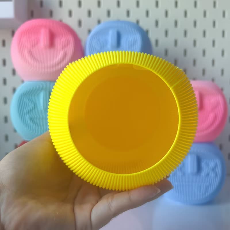 face vase (storage box) - Yellow color