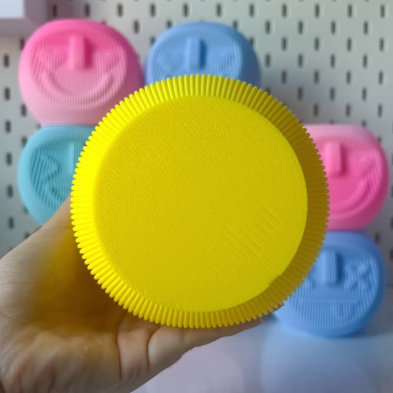 face vase (storage box) - Yellow color