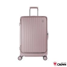 【CROWN】29吋 BOXY 前開框架拉桿箱 託運箱  粉色