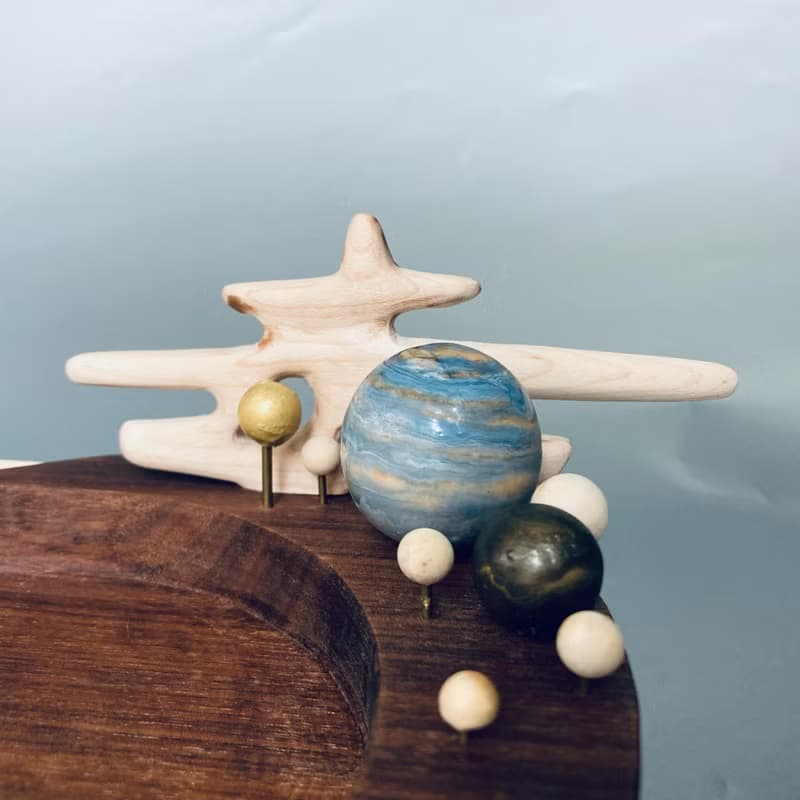 木置物盤/原木盤/星球小宇宙/長型
