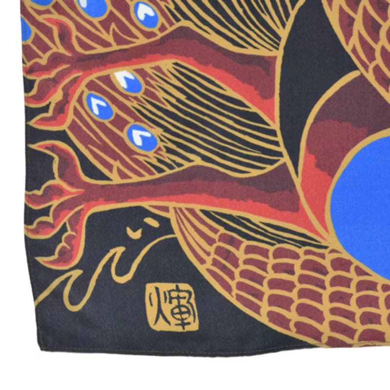 真絲圍巾 - Peacock